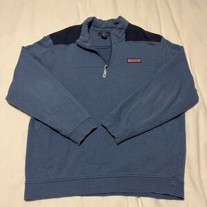 Vineyard Vines Blue Zip Up Sweater